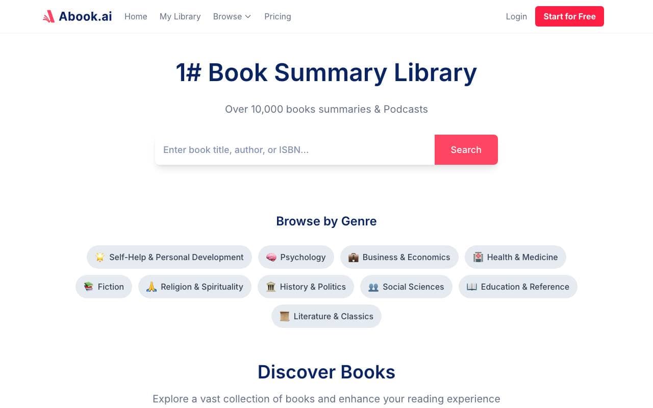 Abook interface preview