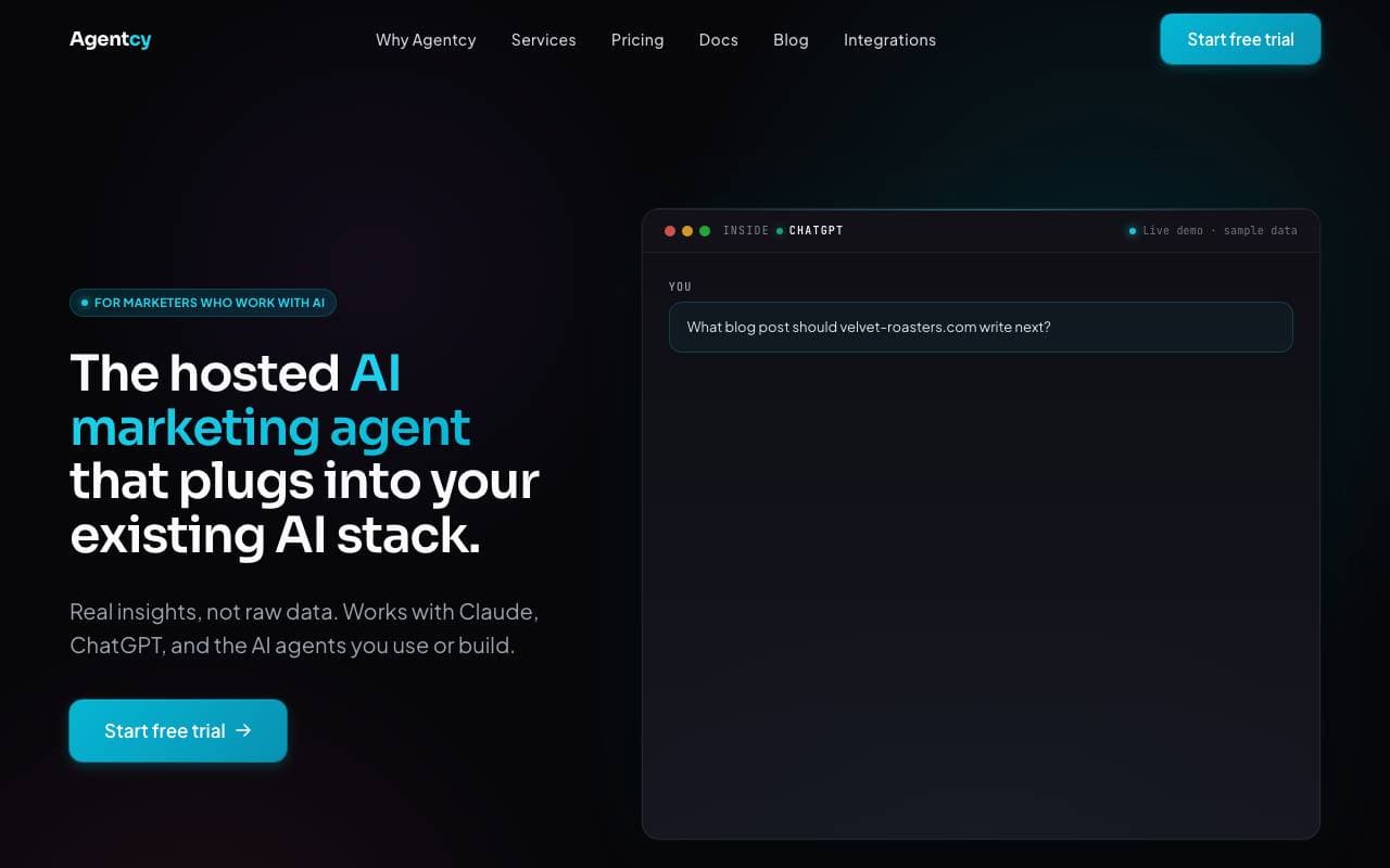 Agent screenshot