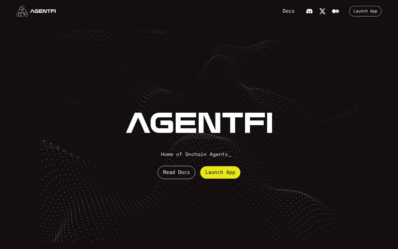 AgentFi interface preview