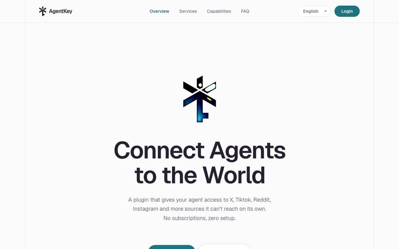AgentKey interface preview
