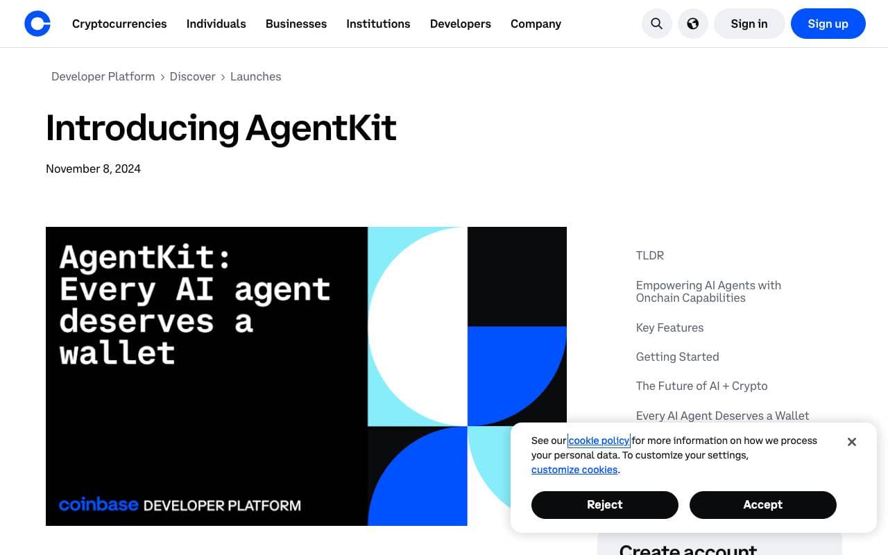 AgentKit interface preview