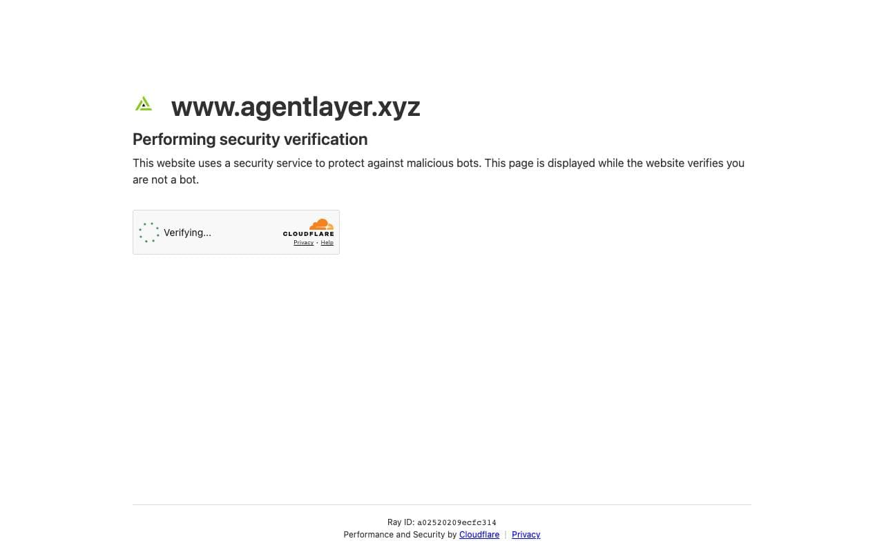 Agentlayer interface preview