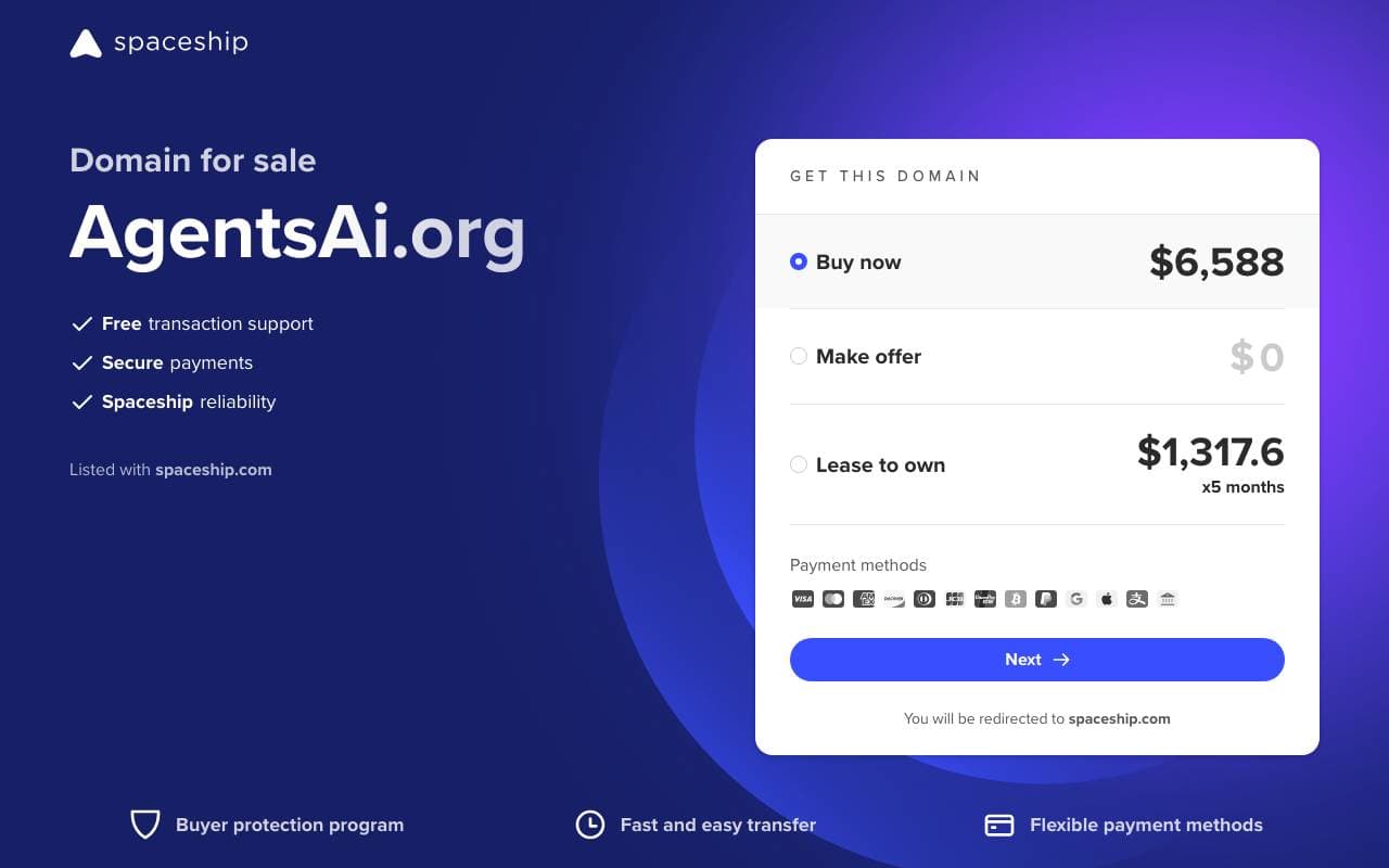 AgentsAI interface preview