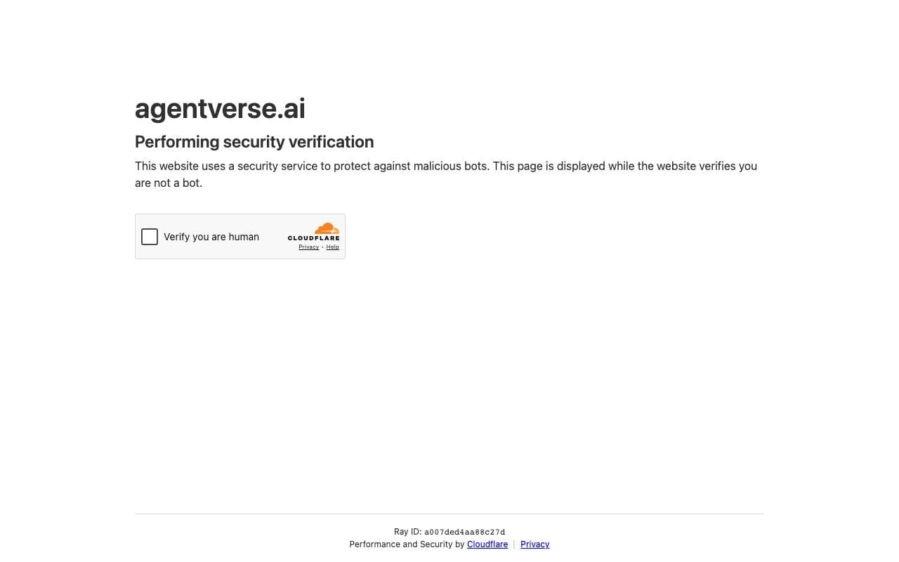 AgentVerse interface preview