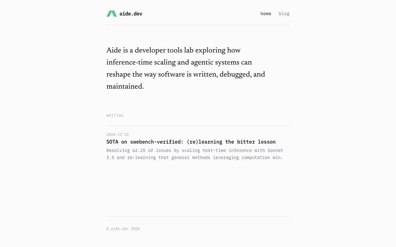 Aide interface preview