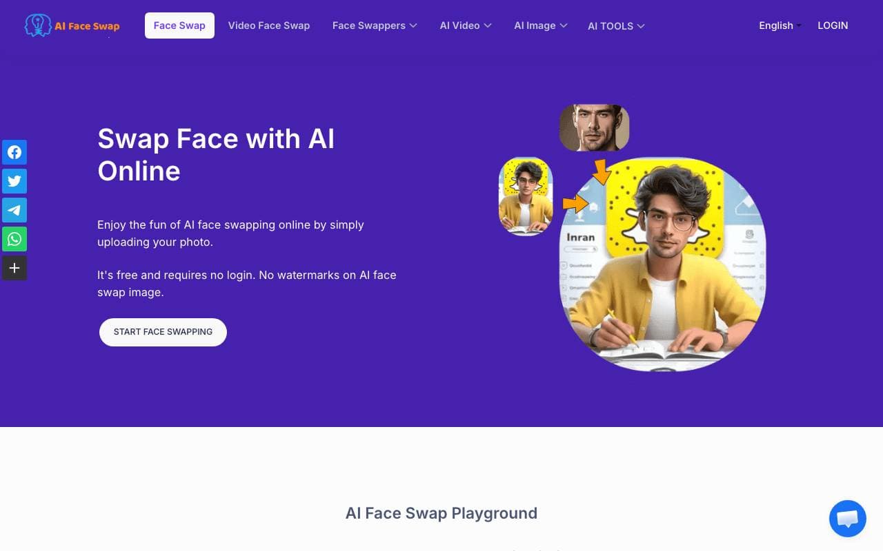 AIFaceswap interface preview