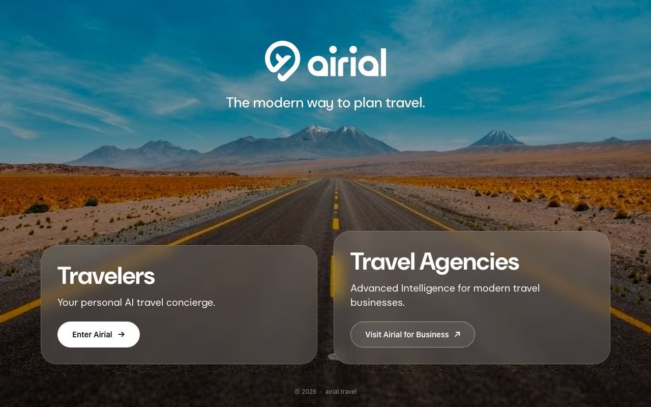 Airial interface preview