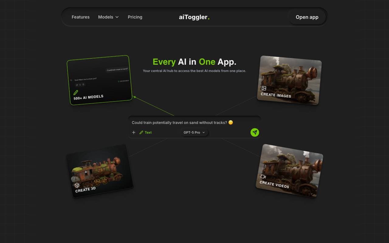 aiToggler interface preview