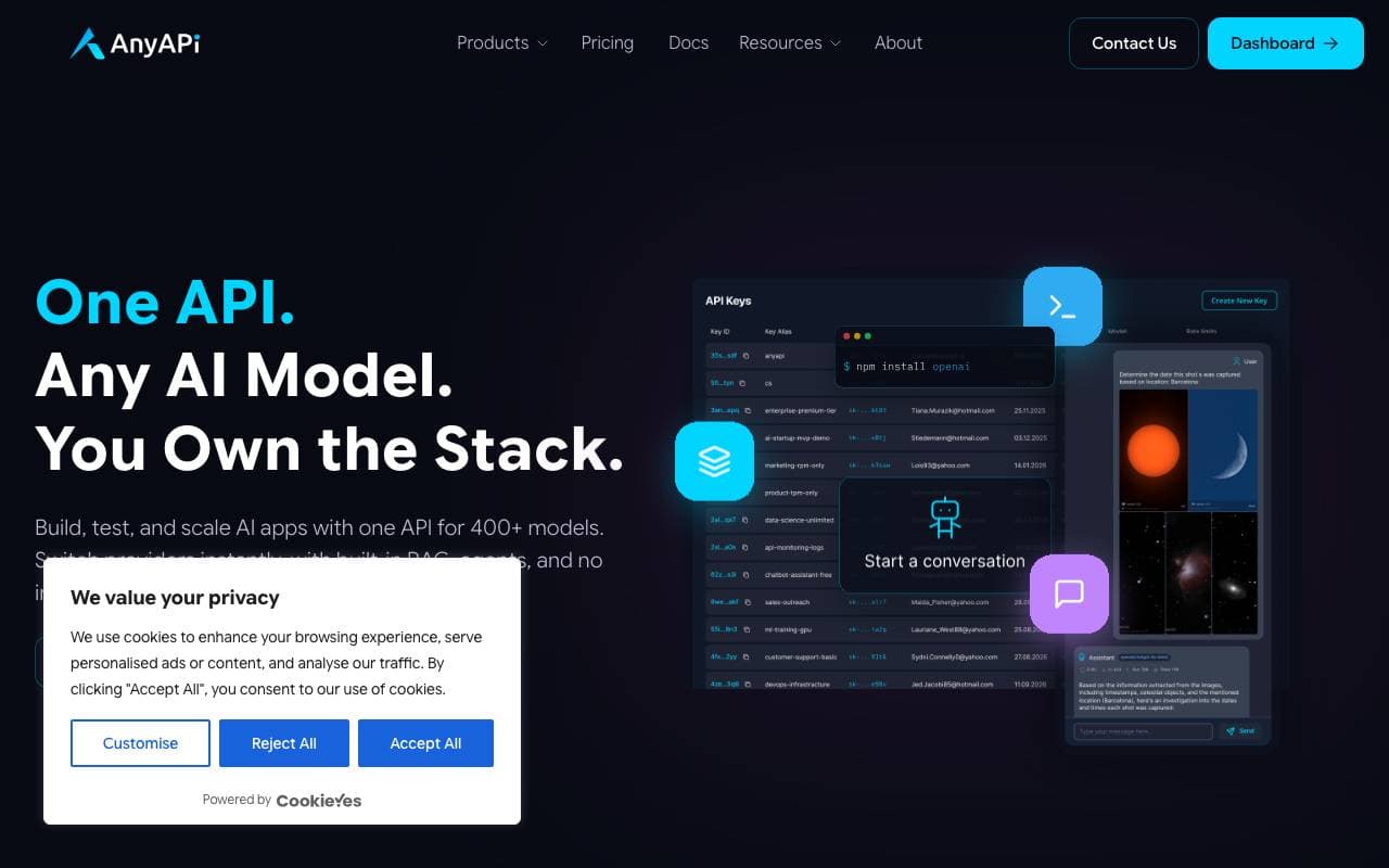 AnyAPI interface preview