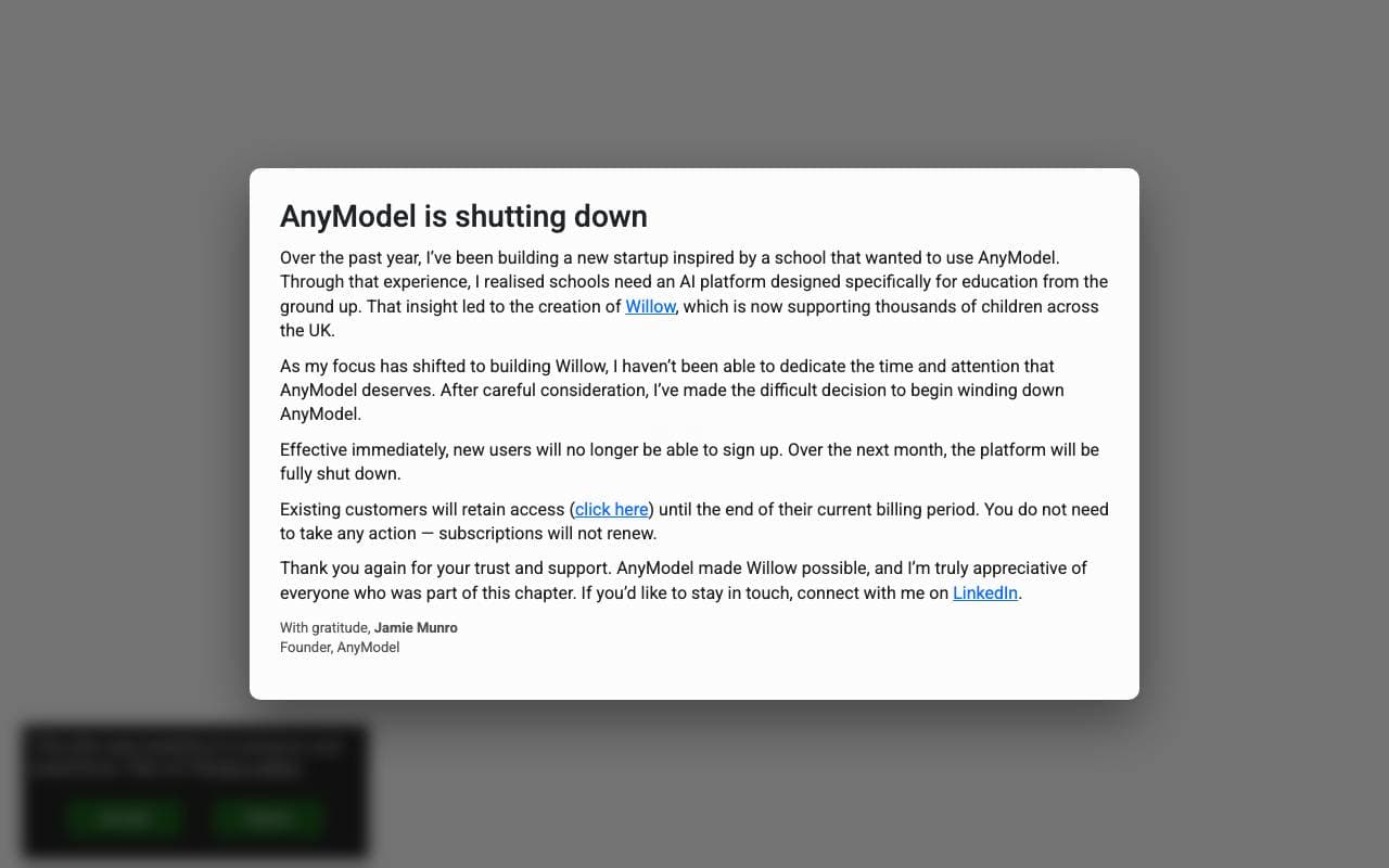 AnyModel interface preview