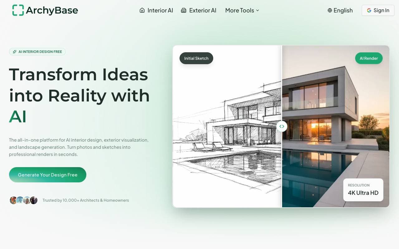 ArchyBase interface preview