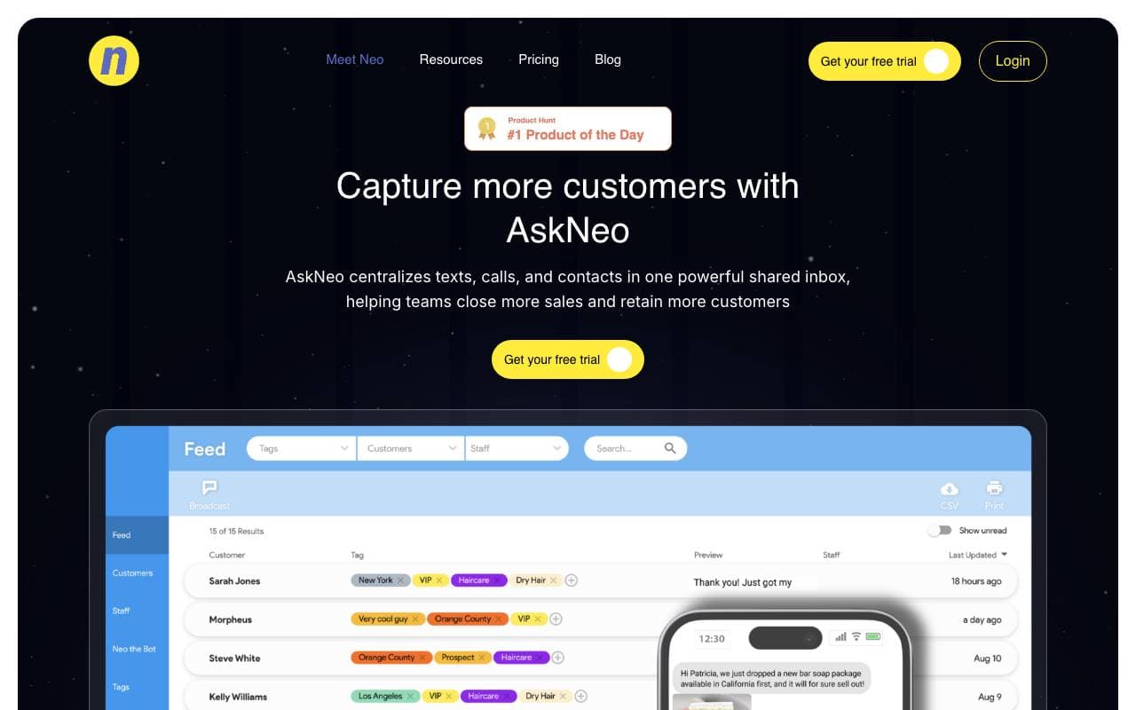 AskNeo interface preview