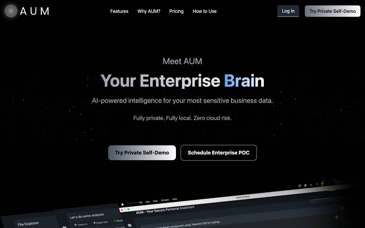 AUM interface preview