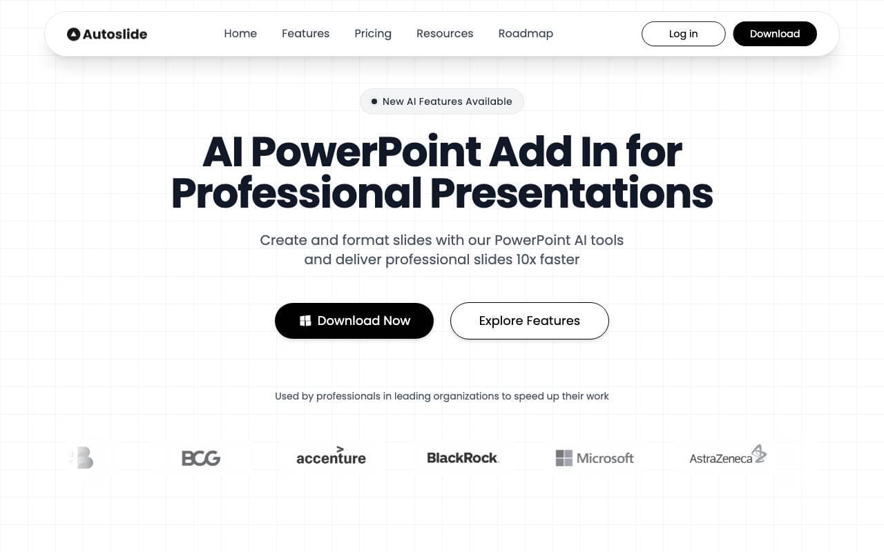 Autoslide interface preview