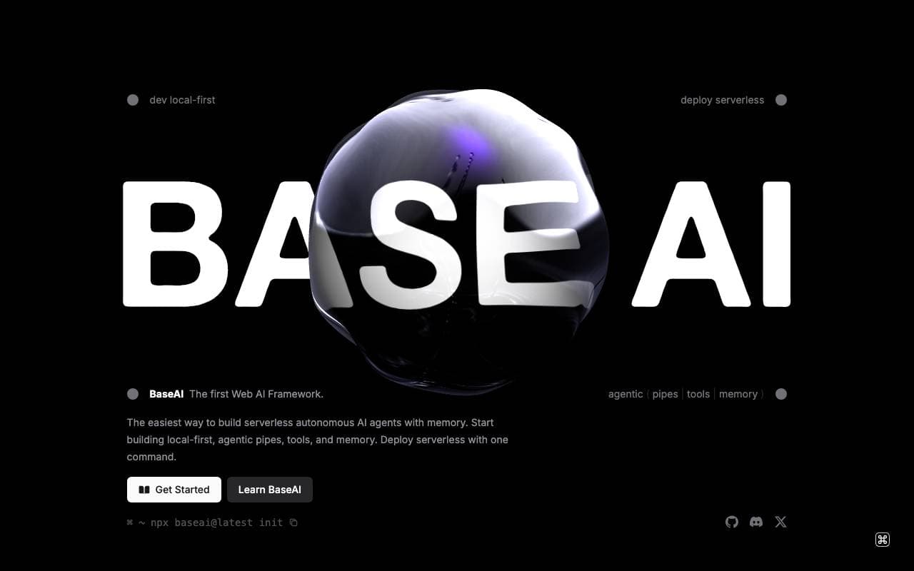 BaseAI interface preview