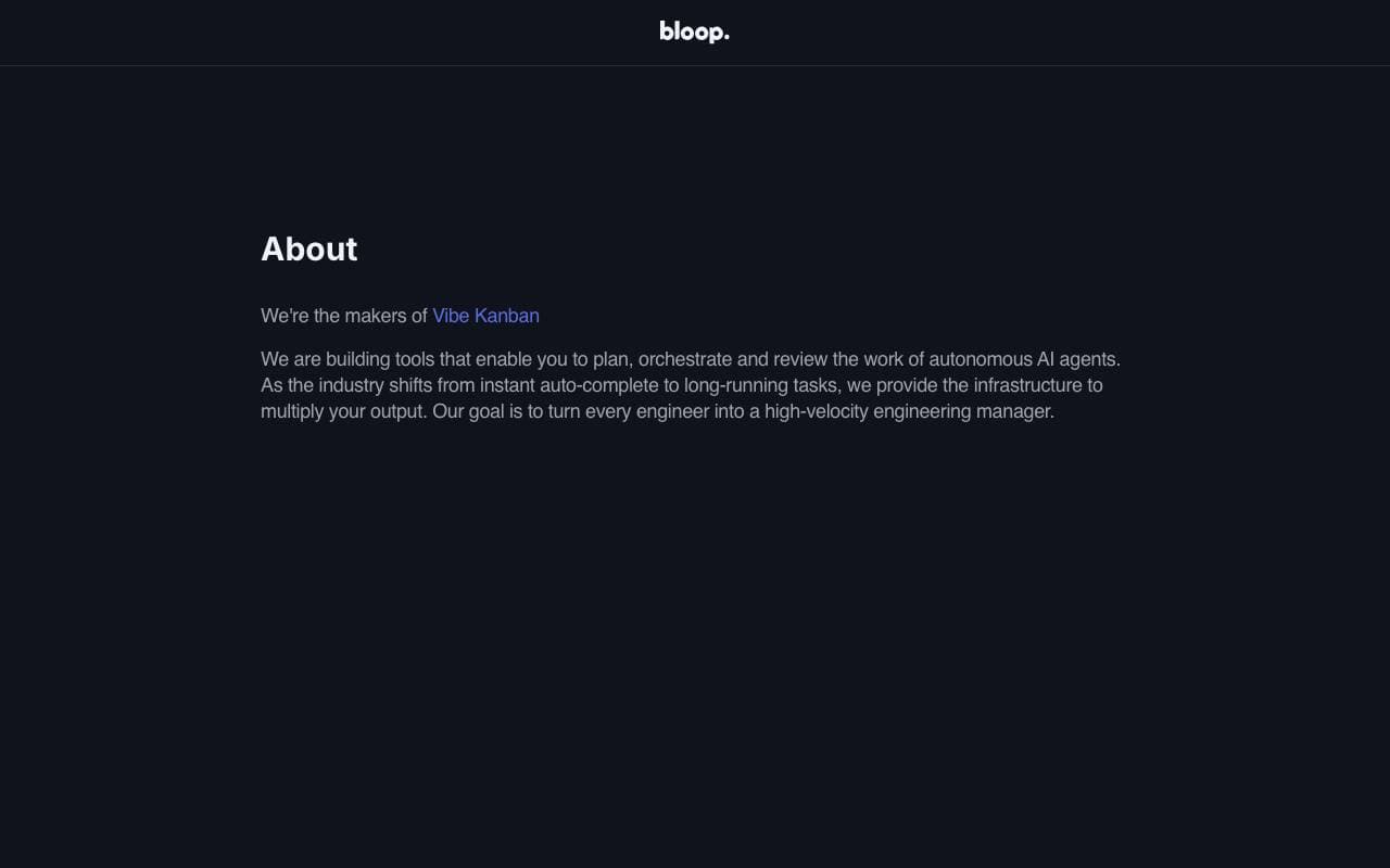 Bloop interface preview