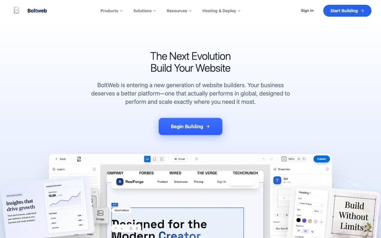 botlweb interface preview