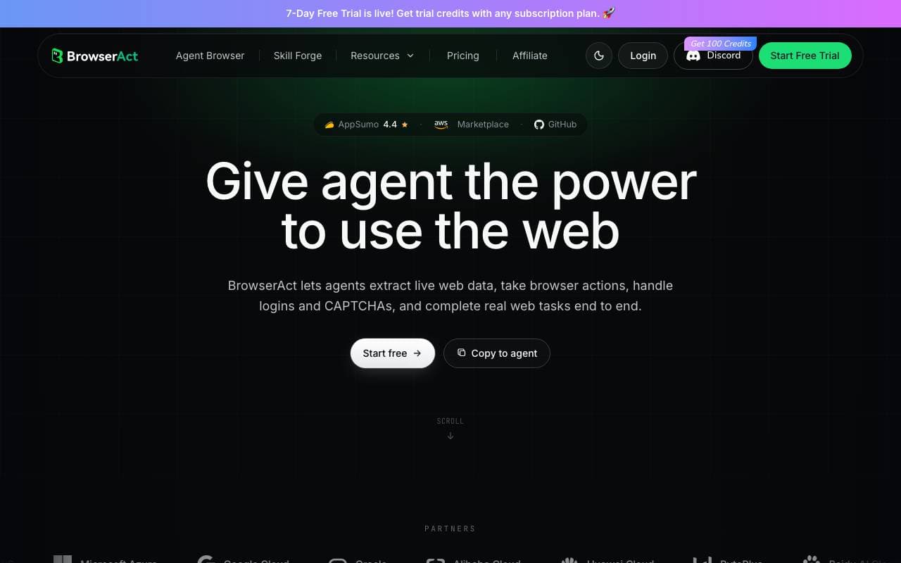 BrowserAct interface preview