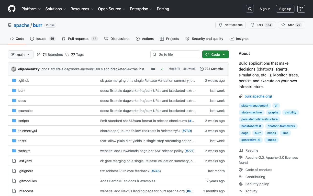 Burr interface preview