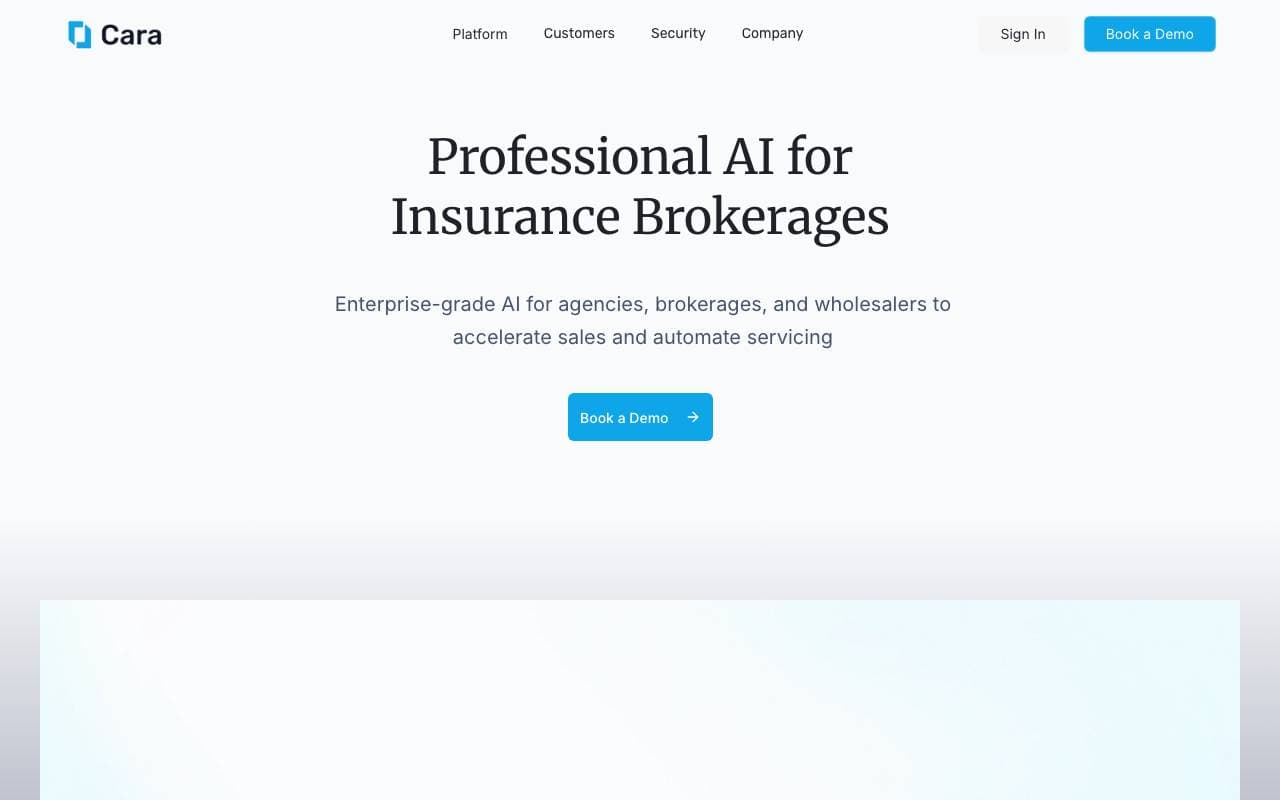 Cara interface preview