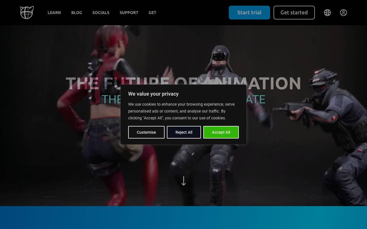 Cascadeur interface preview
