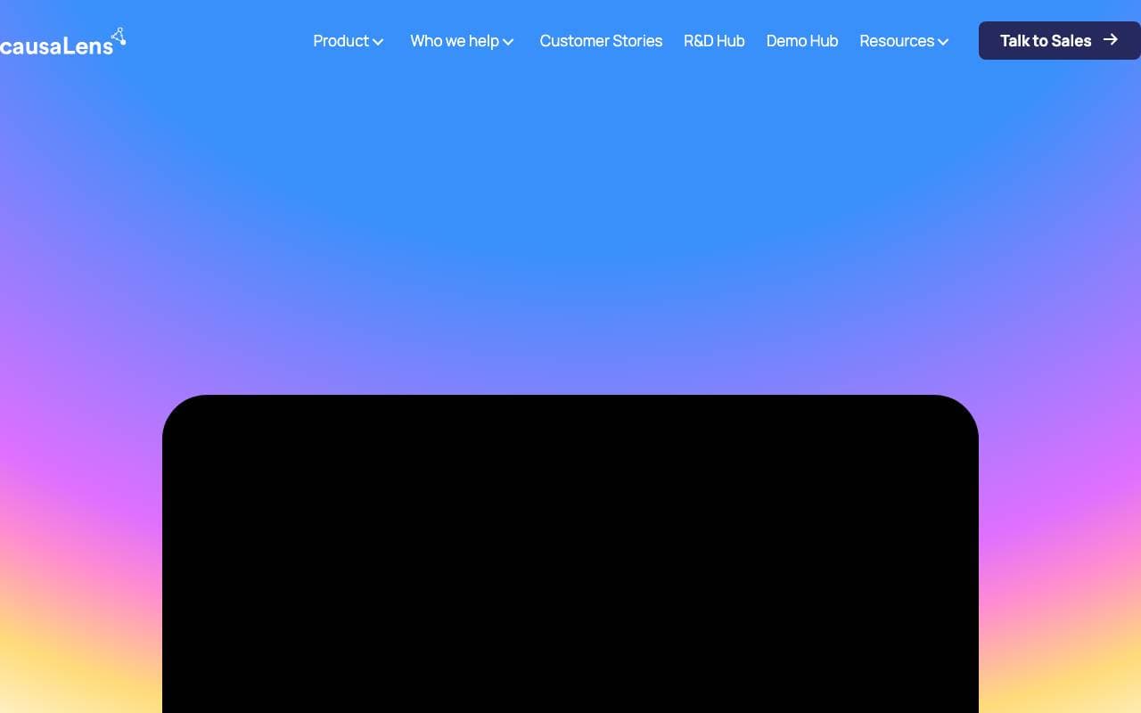 causaLens interface preview