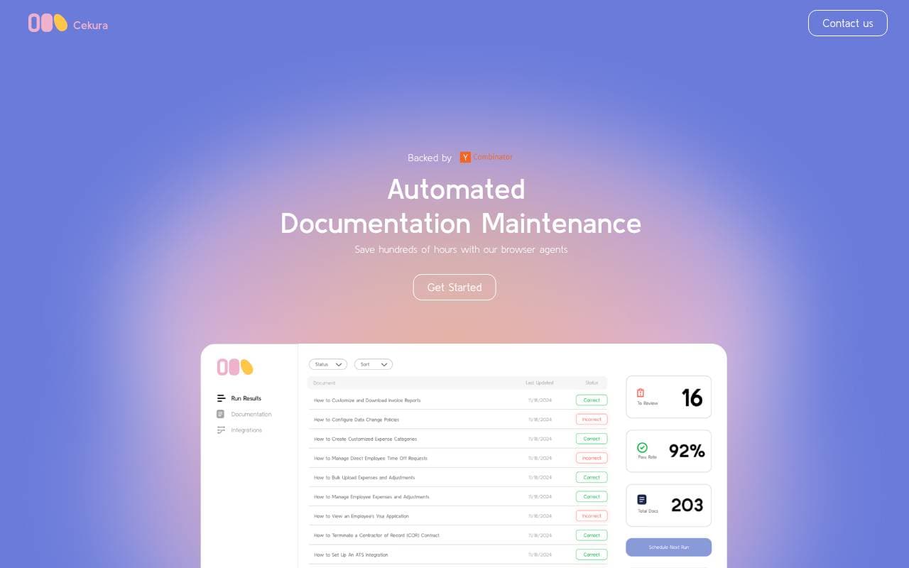 Cekura interface preview