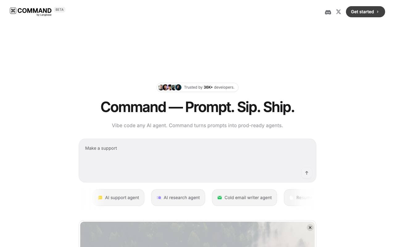 Chai interface preview