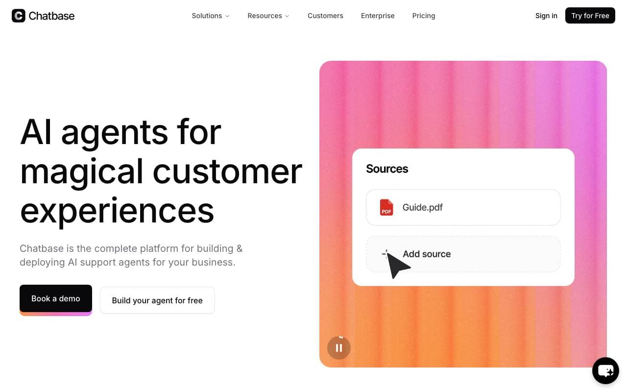 Chatbase interface preview