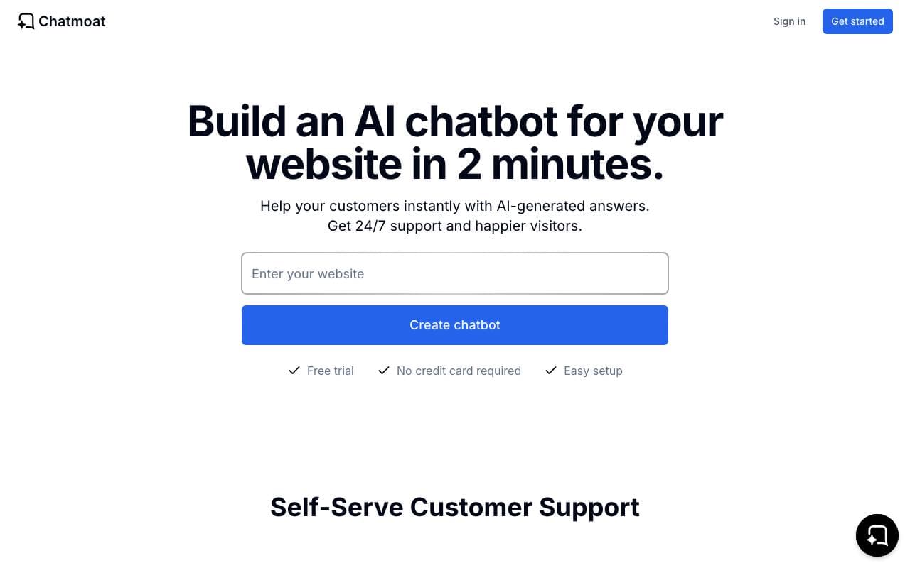 Chatmoat interface preview