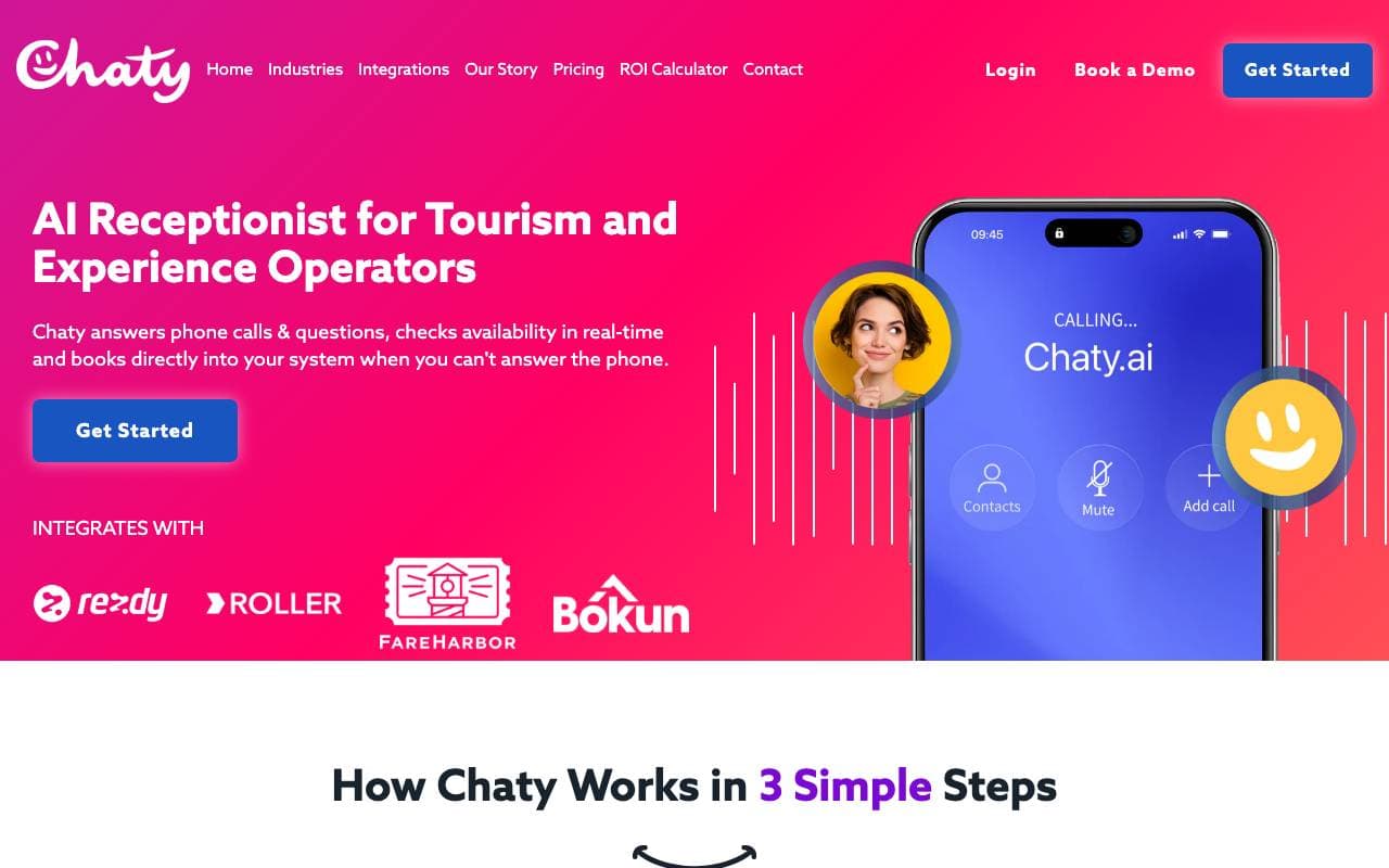 Chaty interface preview