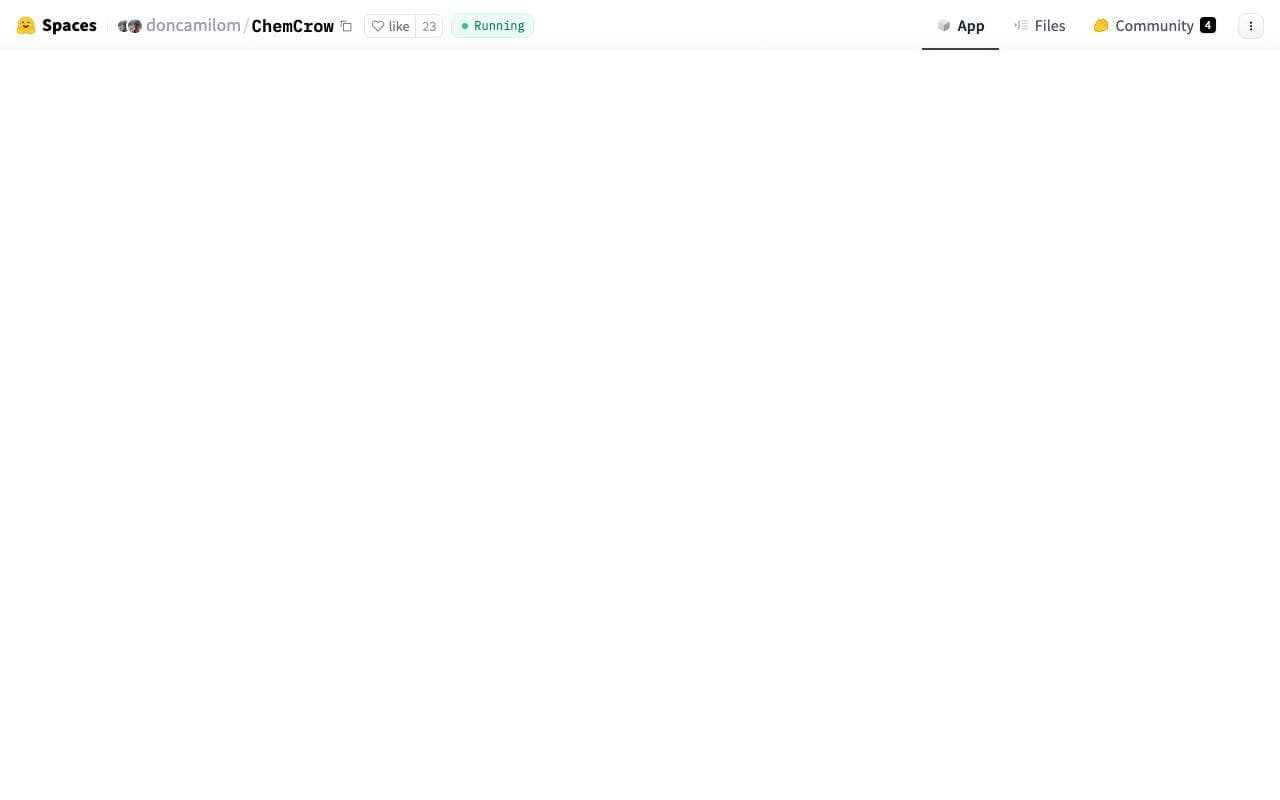 Chemcrow interface preview