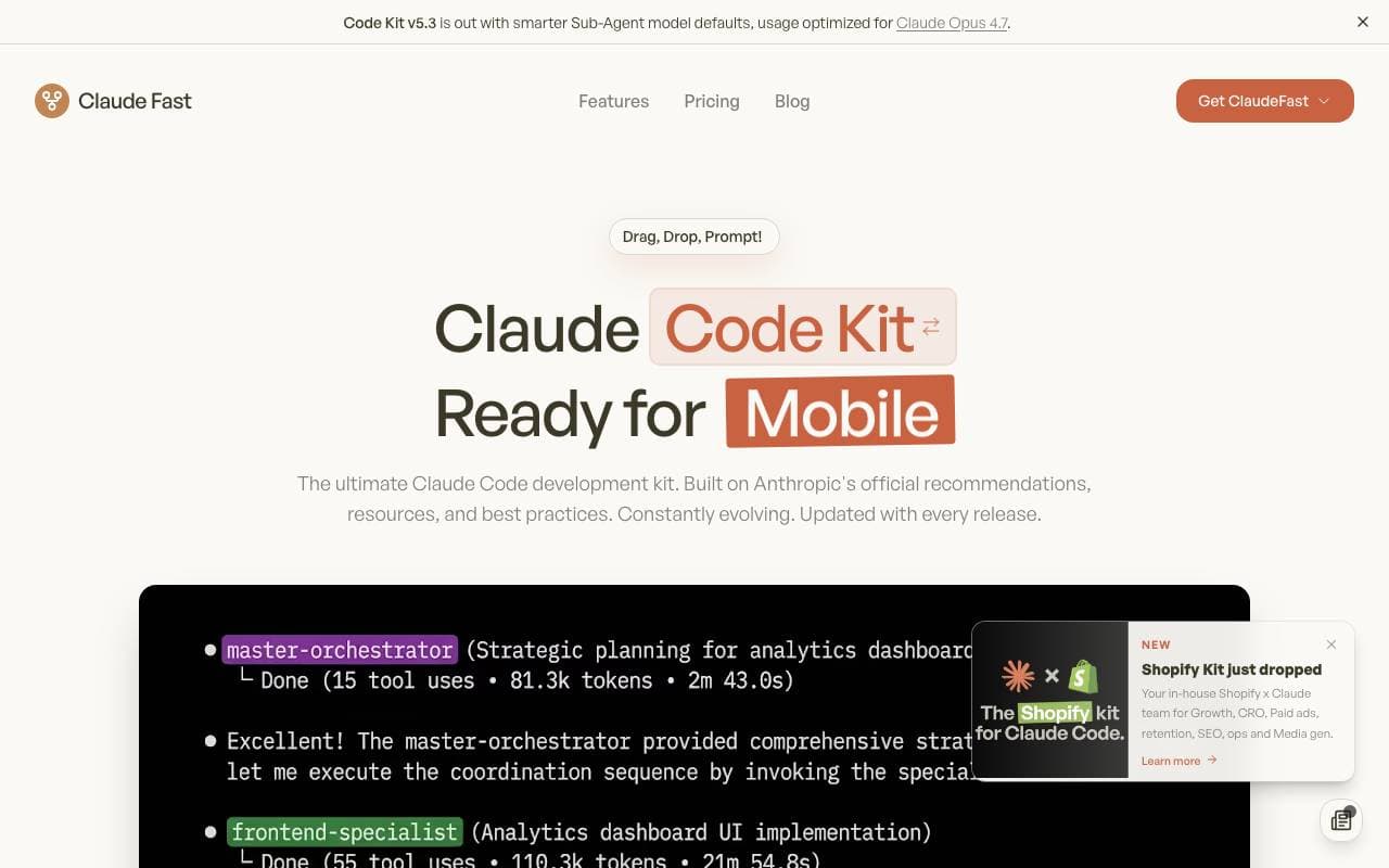 Claudefast interface preview