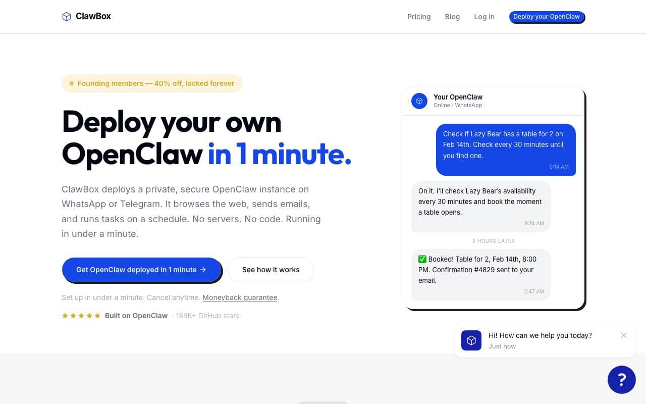 ClawBox interface preview