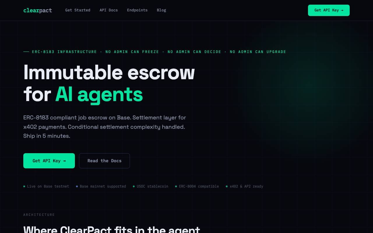 ClearPact interface preview