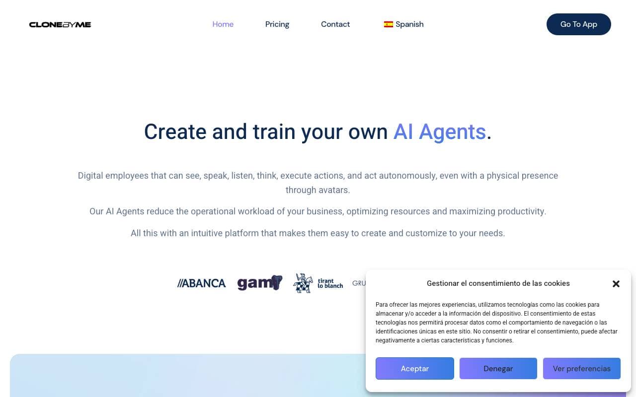 Agent screenshot