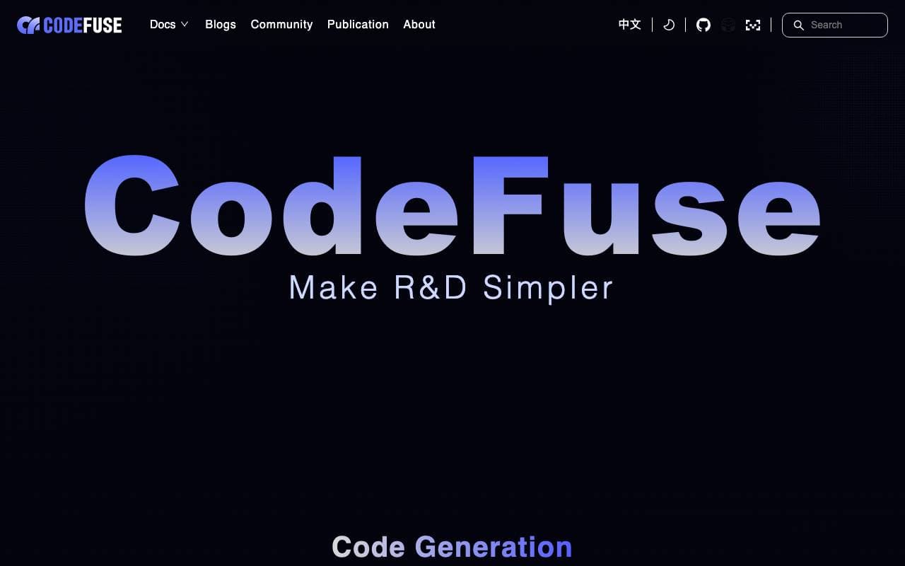 CodeFuse interface preview