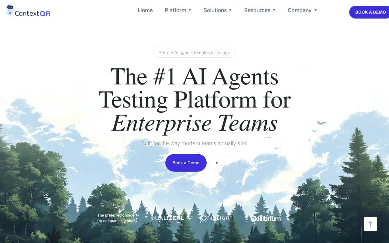 ContextQA interface preview