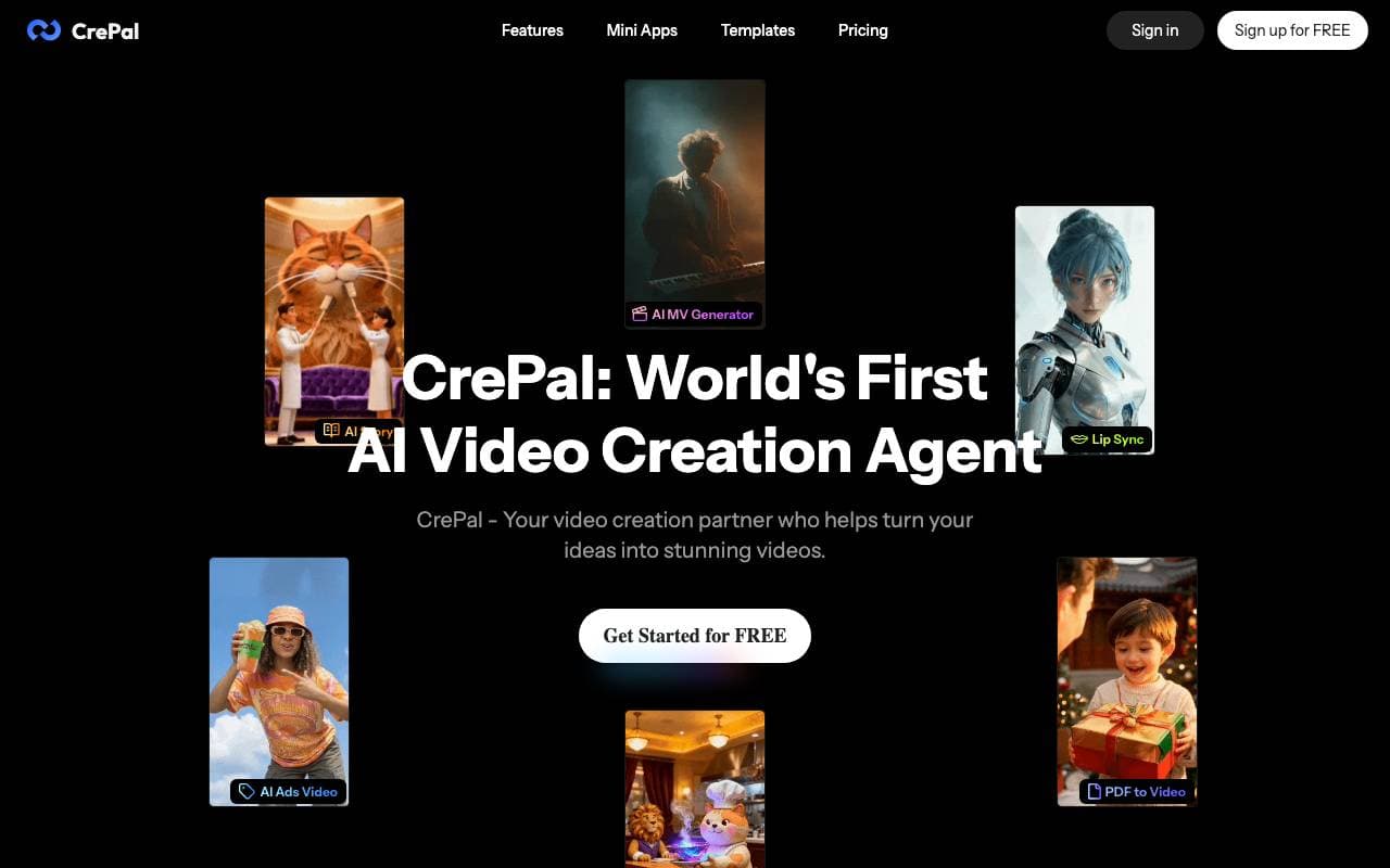 CrePal interface preview