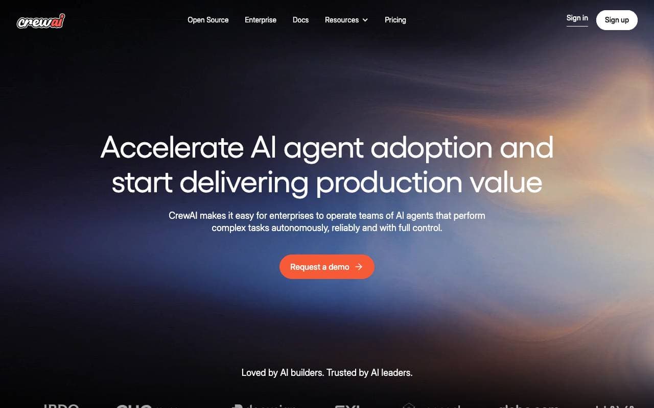 CrewAI interface preview