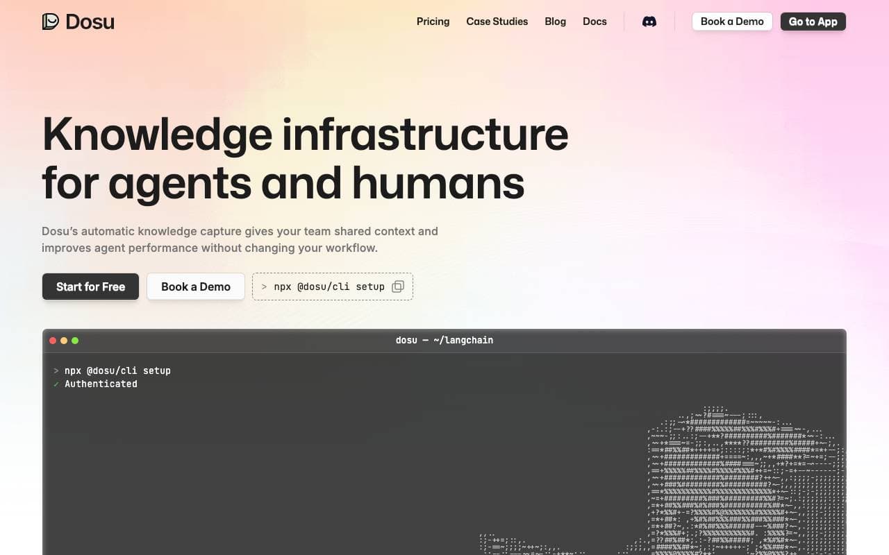 Dosu interface preview