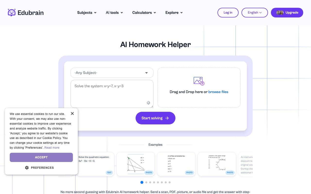 Edubrain interface preview