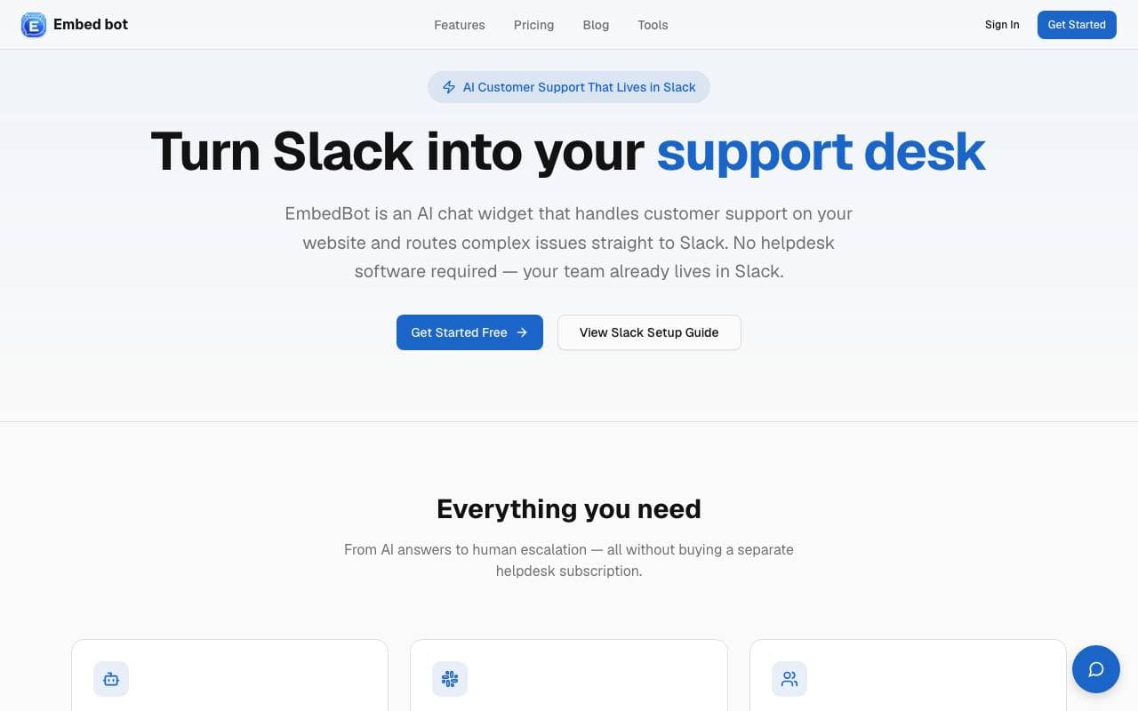EmbedBot interface preview