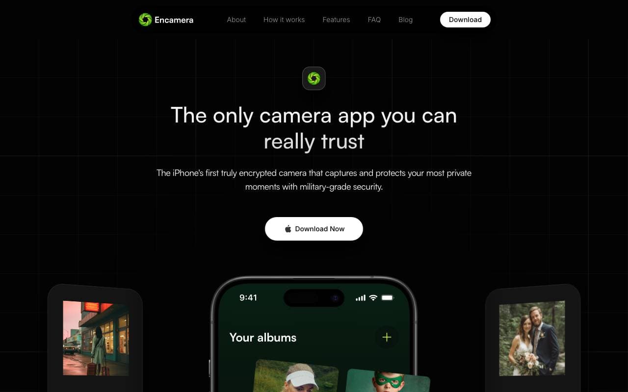 Encamera interface preview