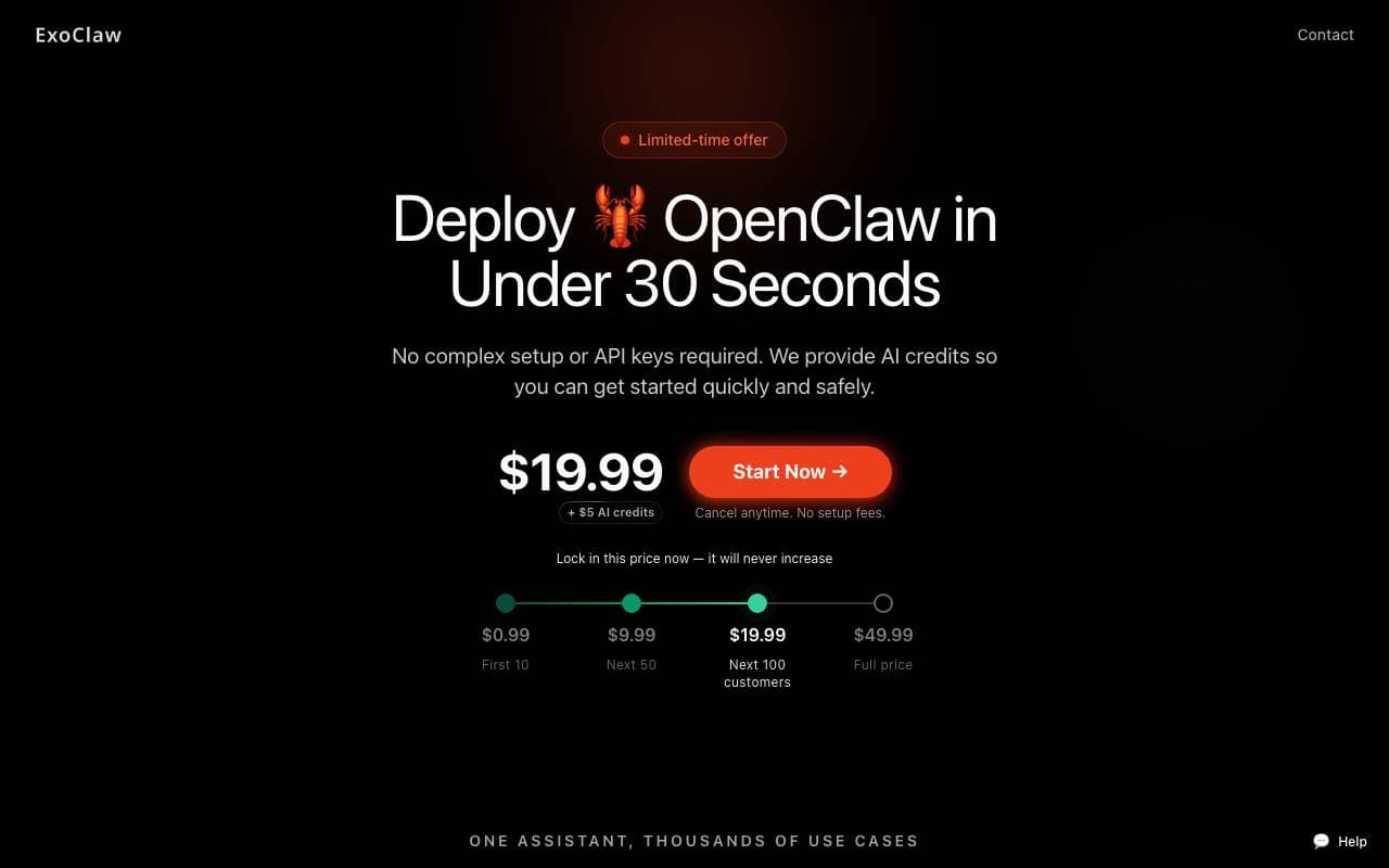 ExoClaw interface preview