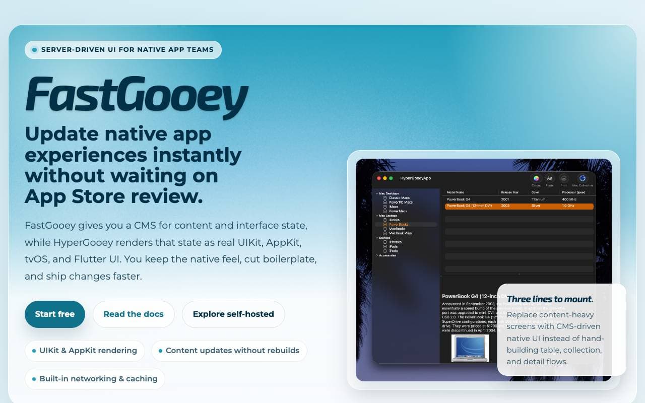 FastGooey interface preview