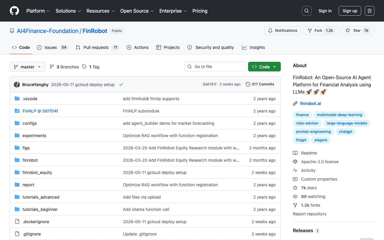 FinRobot interface preview