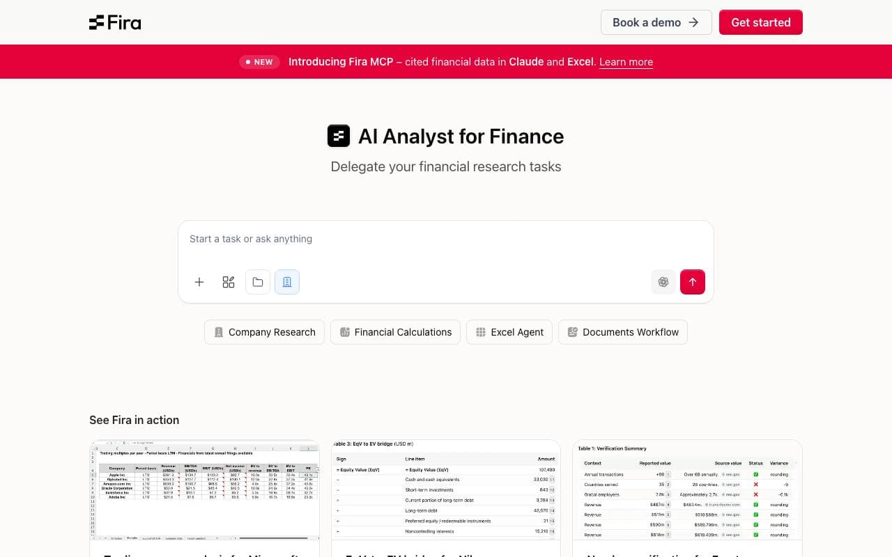 Fira interface preview