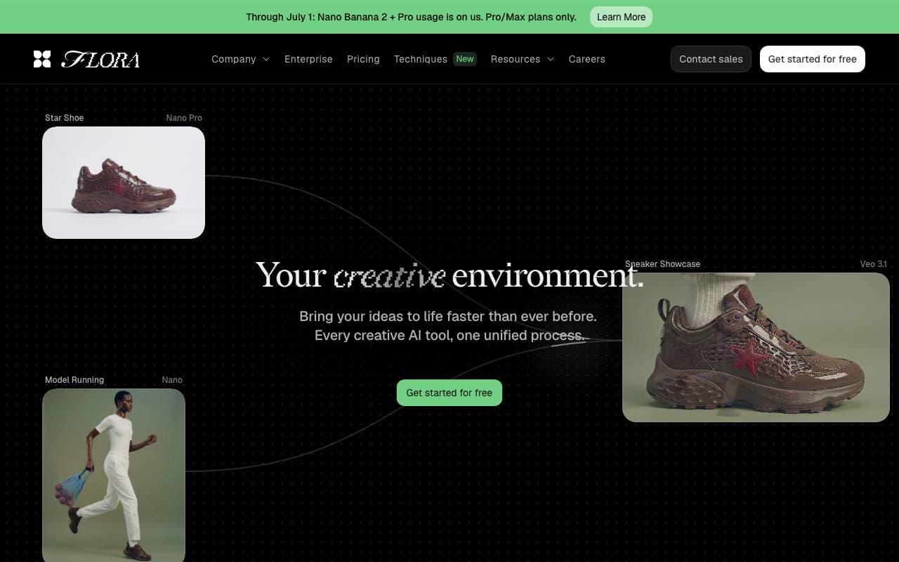 Flora interface preview