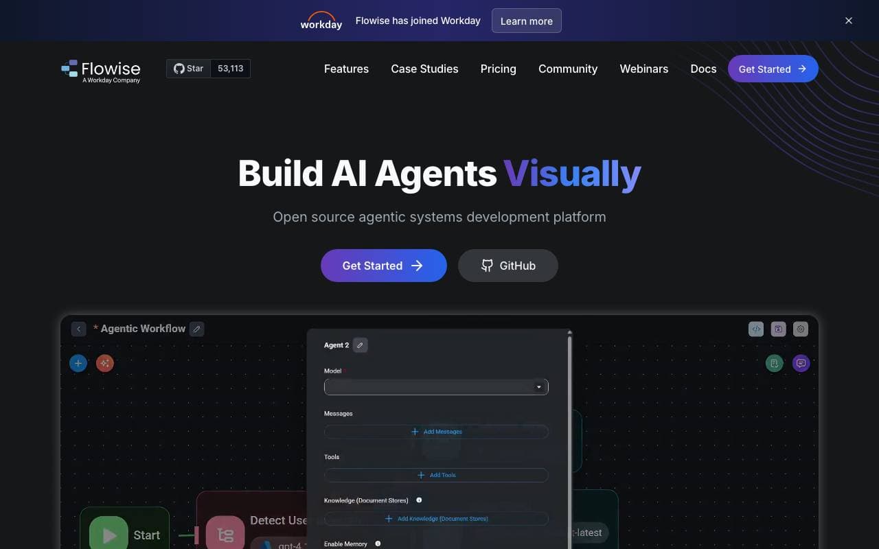 Flowise interface preview